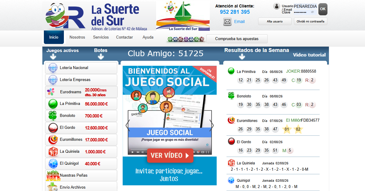 lasuertedelsur.es